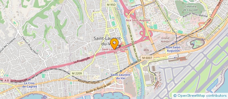 localisation de l'entreprise SCI GRAPIE à SAINT LAURENT DU VAR