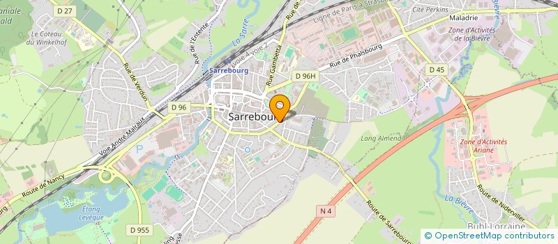 localisation de l'entreprise SCI GRAPPA à SARREBOURG