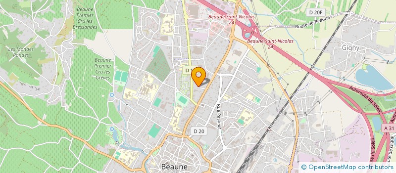 localisation de l'entreprise SCI GRAPYMINE HUIT à BEAUNE