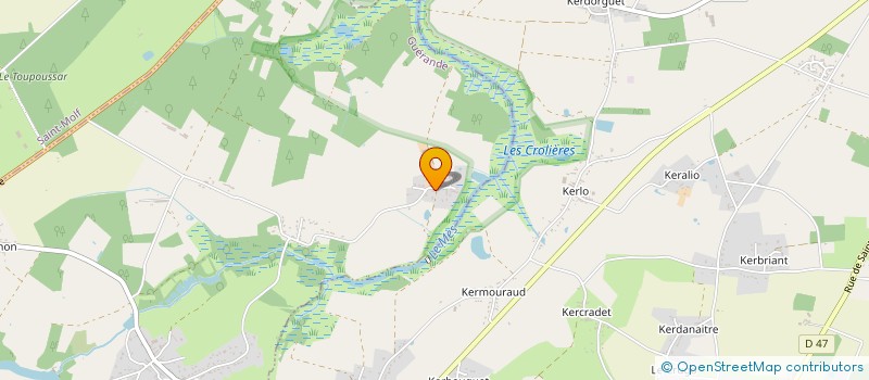 localisation de l'entreprise SCI GRAS 387 1868  GUERANDE