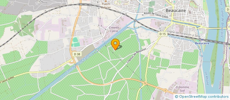 localisation de l'entreprise SCI GRAS AGNEAU  BEAUCAIRE