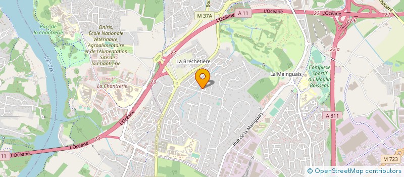 localisation de l'entreprise SCI GRASLIN  CARQUEFOU