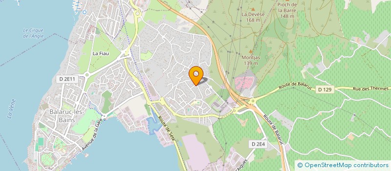 localisation de l'entreprise SCI GRASSET  BALARUC-LES-BAINS