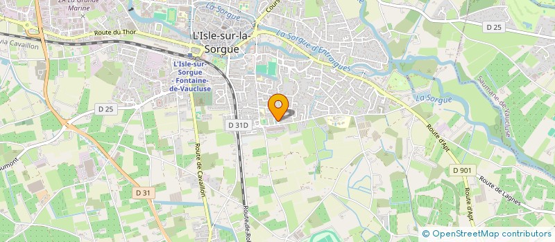 localisation de l'entreprise SCI GRASSI  L'ISLE-SUR-LA-SORGUE