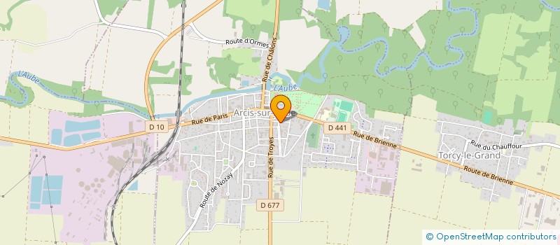 localisation de l'entreprise SCI GRASSIN  ARCIS-SUR-AUBE