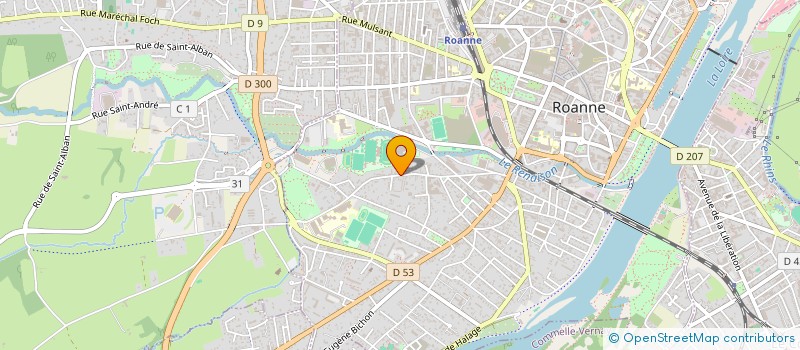 localisation de l'entreprise SCI GRATEAU&CO  ROANNE