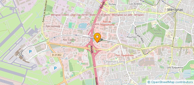 localisation de l'entreprise SCI GRATIOLET 2000  MERIGNAC