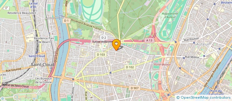 localisation de l'entreprise SCI GRATIOT 92 à BOULOGNE-BILLANCOURT