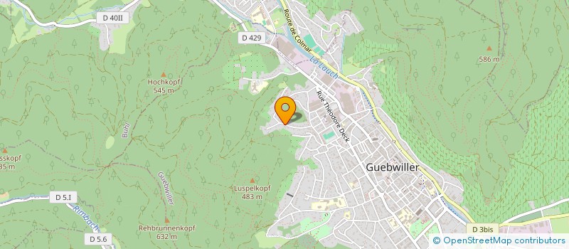 localisation de l'entreprise SCI GRATITUDE  GUEBWILLER