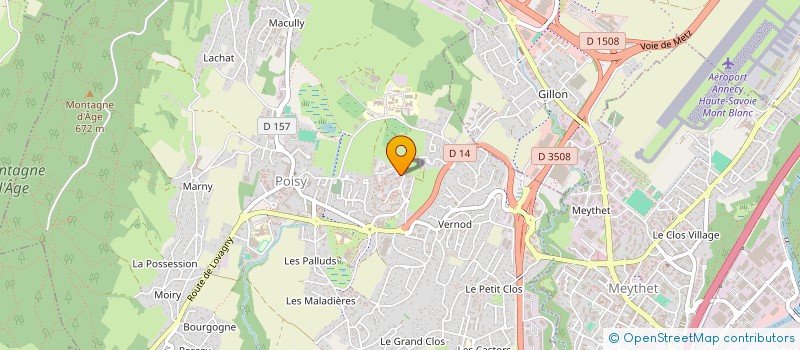 localisation de l'entreprise SCI GRATITUDE  POISY