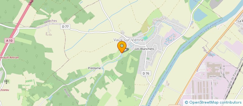 localisation de l'entreprise SCI GRATTEAU  VAUX-SUR-VIENNE