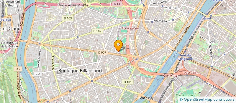 localisation de l'entreprise SCI GRAU AND CO à BOULOGNE-BILLANCOURT