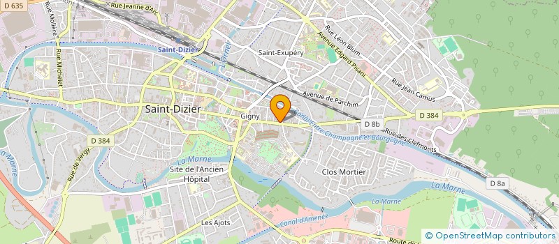 localisation de l'entreprise SCI GRAVADE à SAINT-DIZIER