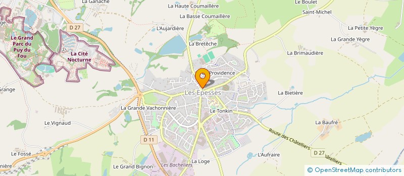 localisation de l'entreprise SCI GRAVASH  LES EPESSES