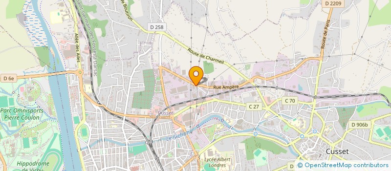 localisation de l'entreprise SCI GRAVES CARRELAGES à CUSSET