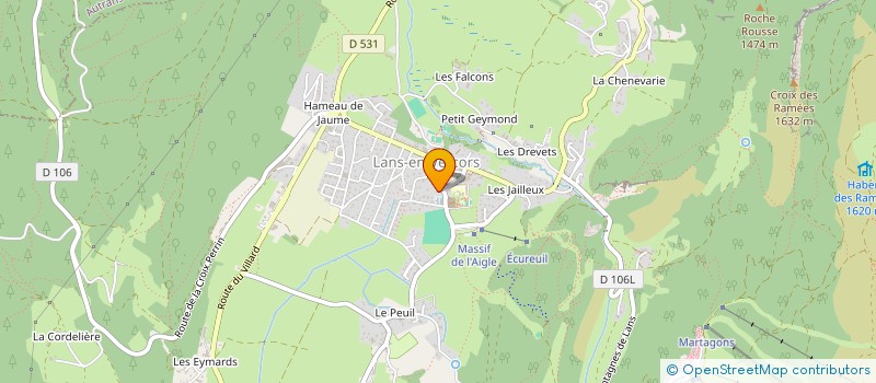 localisation de l'entreprise SCI GRAVIER  LANS-EN-VERCORS