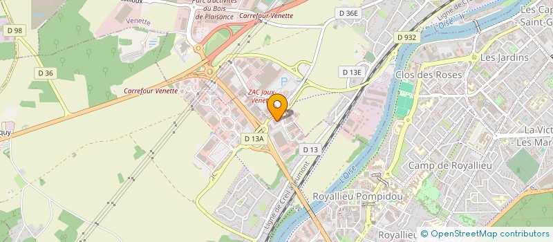 localisation de l'entreprise SCI GRAVIERS  JAUX