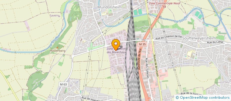 localisation de l'entreprise SCI GRAY  MUNDOLSHEIM