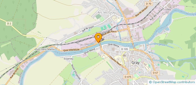 localisation de l'entreprise SCI GRAY METAL à MANTOCHE