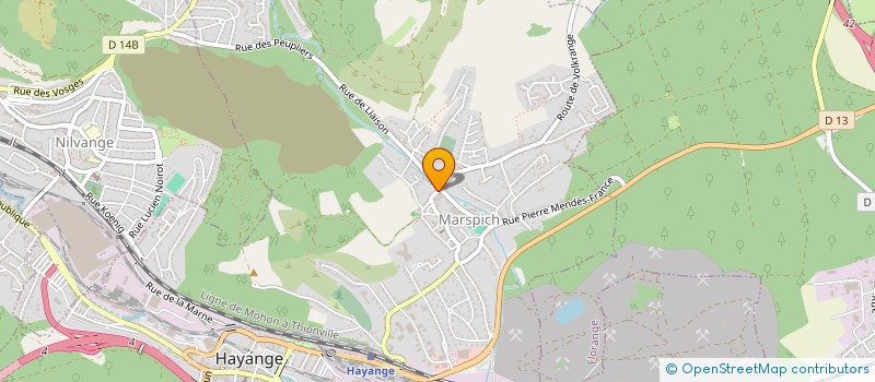 localisation de l'entreprise SCI GRAZIA  HAYANGE