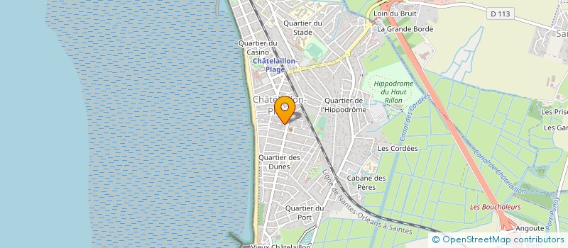 localisation de l'entreprise SCI GRAZIELLA à CHATELAILLON-PLAGE