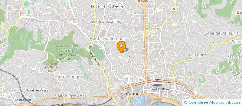 localisation de l'entreprise SCI GRAZIELLA à CANNES