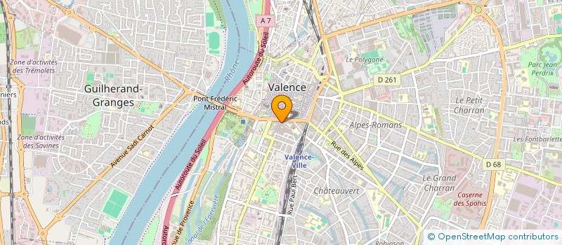 localisation de l'entreprise SCI GRD à VALENCE