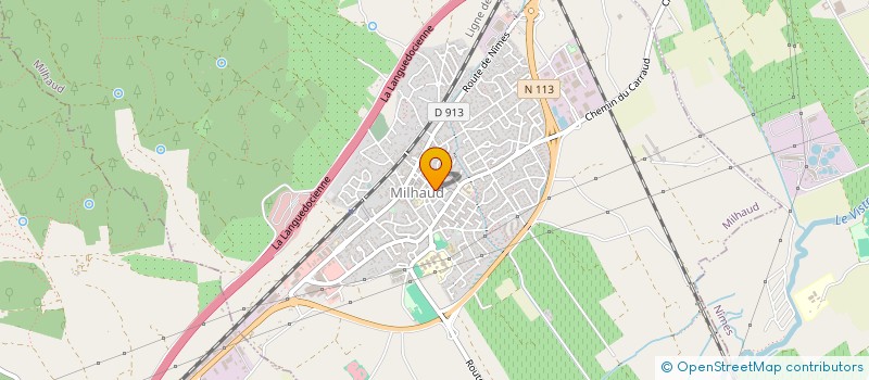 localisation de l'entreprise SCI GRD  MILHAUD