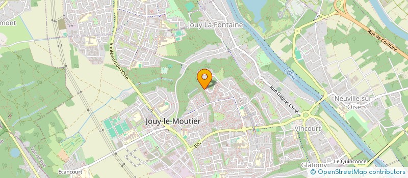 localisation de l'entreprise SCI GRDD  JOUY-LE-MOUTIER