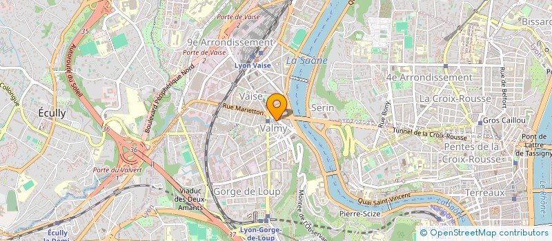 localisation de l'entreprise SCI GRDV12  LYON