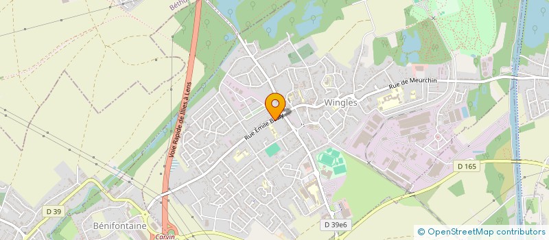 localisation de l'entreprise SCI GREAN  HULLUCH