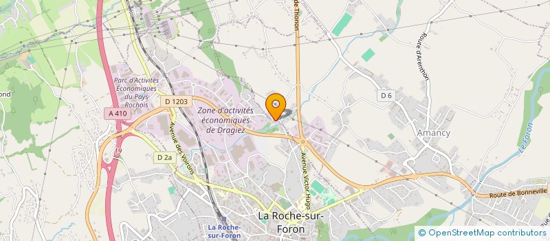 localisation de l'entreprise SCI GREBELIN  LA ROCHE-SUR-FORON