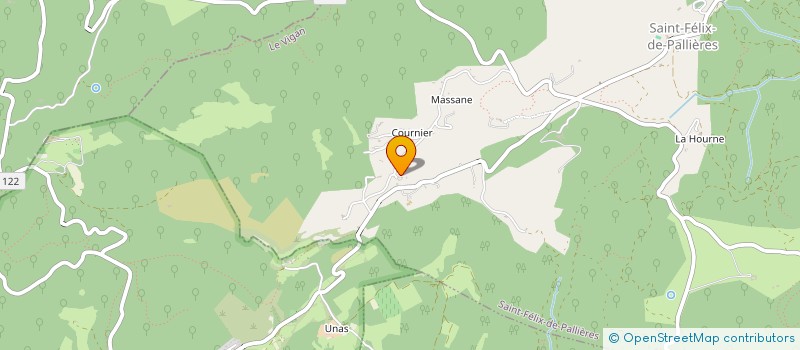 localisation de l'entreprise SCI GRECO  SAINT-FELIX-DE-PALLIERES