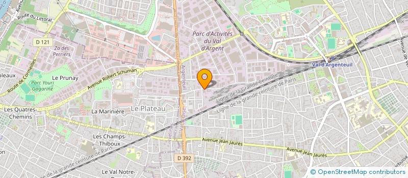 localisation de l'entreprise SCI GREEN 33  ARGENTEUIL