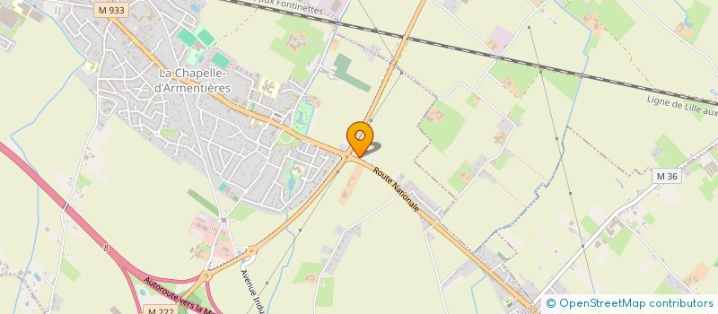 localisation de l'entreprise SCI GREEN  LA CHAPELLE-D'ARMENTIERES