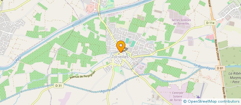 localisation de l'entreprise SCI GREEN  TORREILLES