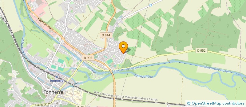 localisation de l'entreprise SCI GREEN  TONNERRE