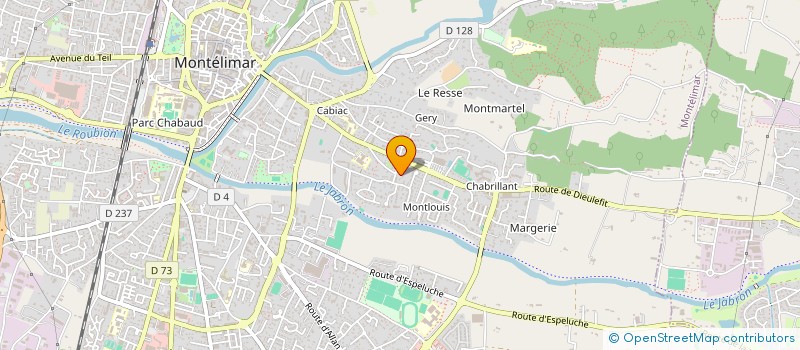 localisation de l'entreprise SCI GREEN  MONTELIMAR