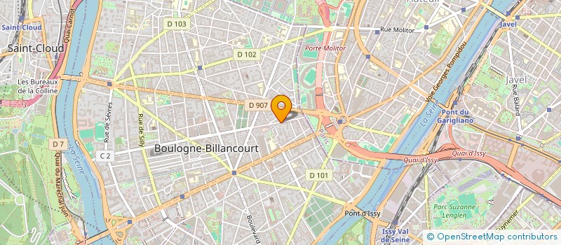 localisation de l'entreprise SCI GREEN BAZAR à BOULOGNE-BILLANCOURT