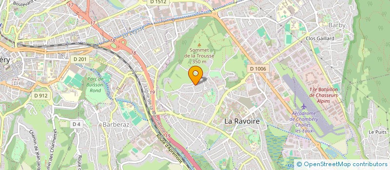 localisation de l'entreprise SCI GREEN & BUSINESS  LA RAVOIRE