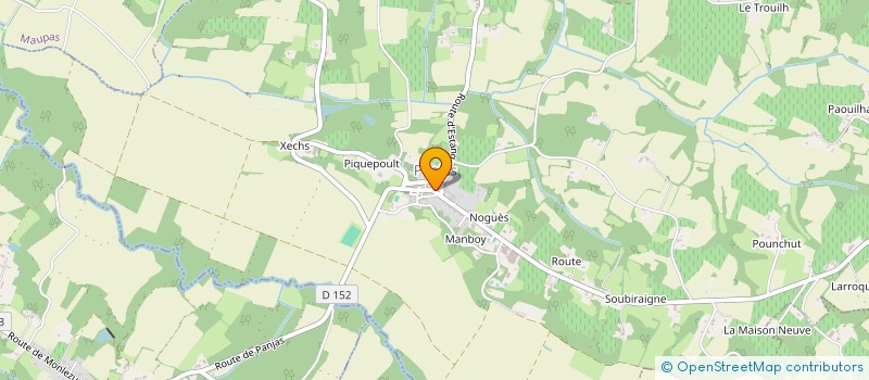 localisation de l'entreprise SCI GREEN CONCRET LOGISTIC  NOGARO