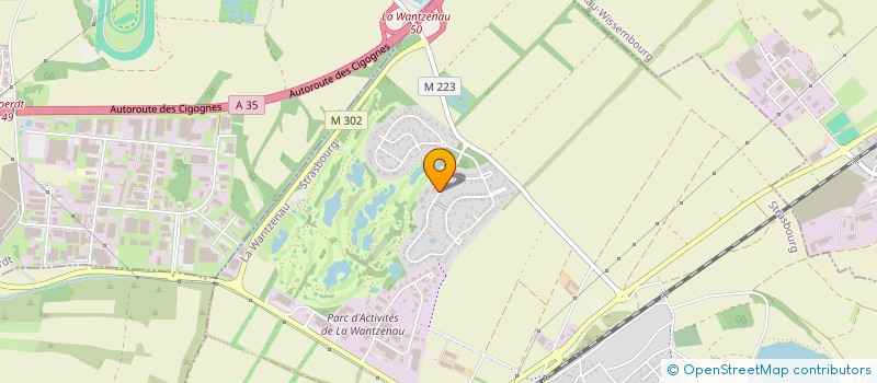 localisation de l'entreprise SCI GREEN HOUSE  LA WANTZENAU