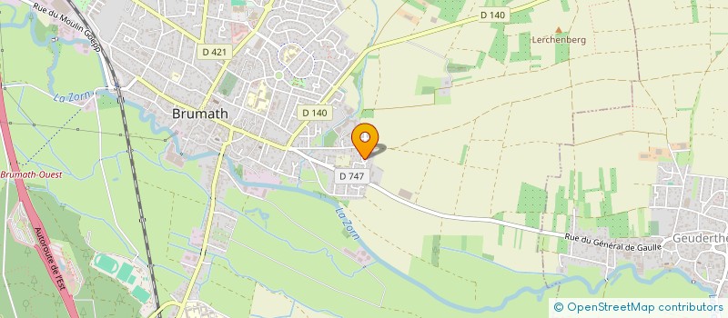 localisation de l'entreprise SCI GREEN TREE  BRUMATH