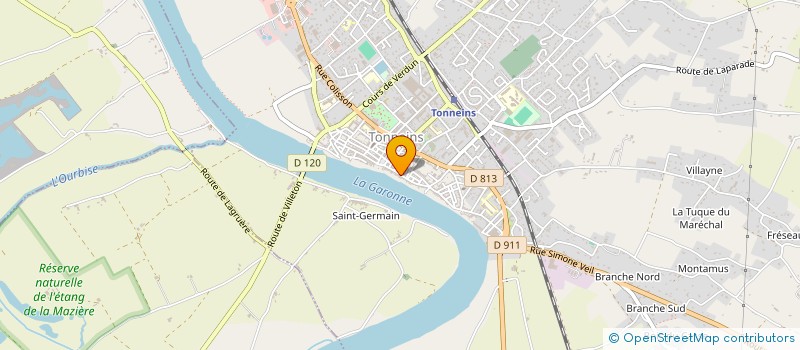 localisation de l'entreprise SCI GREENSHOE  TONNEINS