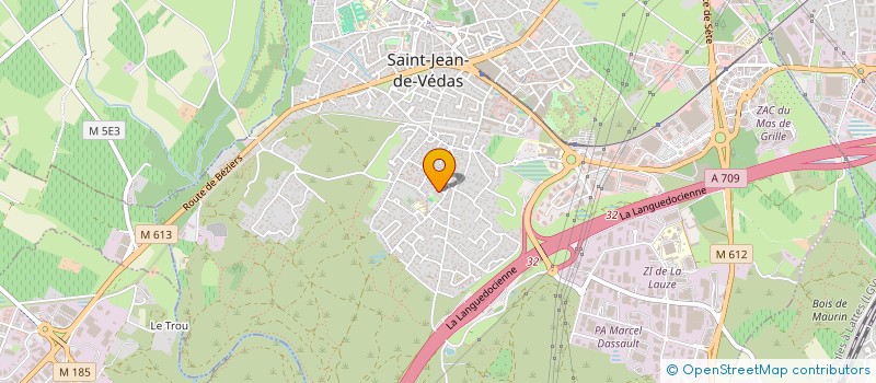 localisation de l'entreprise SCI GREENSUN  SAINT-JEAN-DE-VEDAS