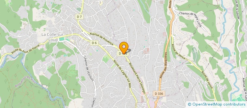 localisation de l'entreprise SCI GREENTECH  LA COLLE-SUR-LOUP