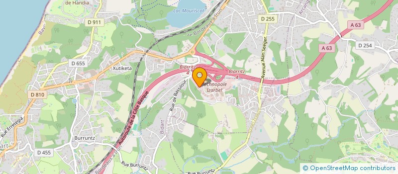 localisation de l'entreprise SCI GREENWOOD  BIDART