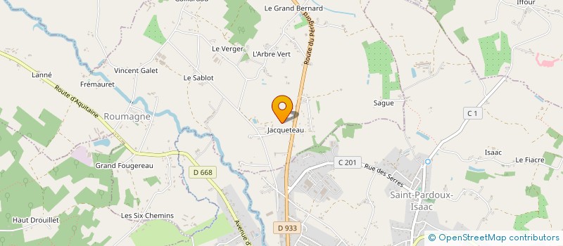 localisation de l'entreprise SCI GREG  ROUMAGNE