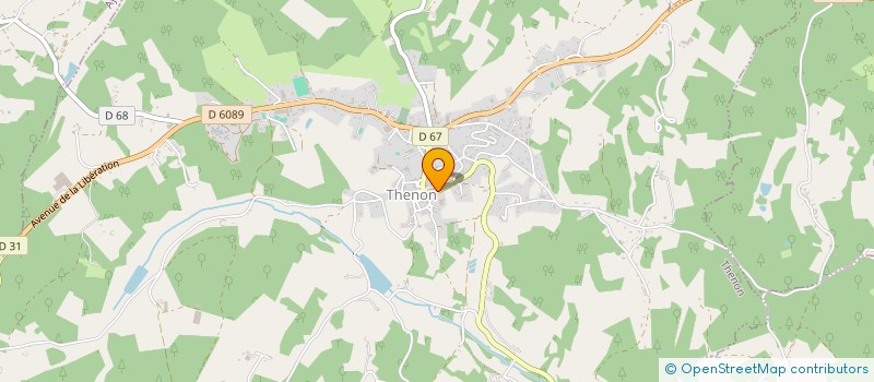 localisation de l'entreprise SCI GREGA  THENON