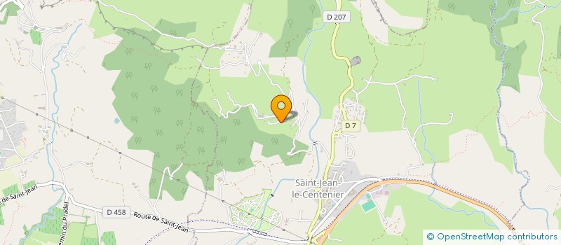localisation de l'entreprise SCI GREGALEX  SAINT-JEAN-LE-CENTENIER